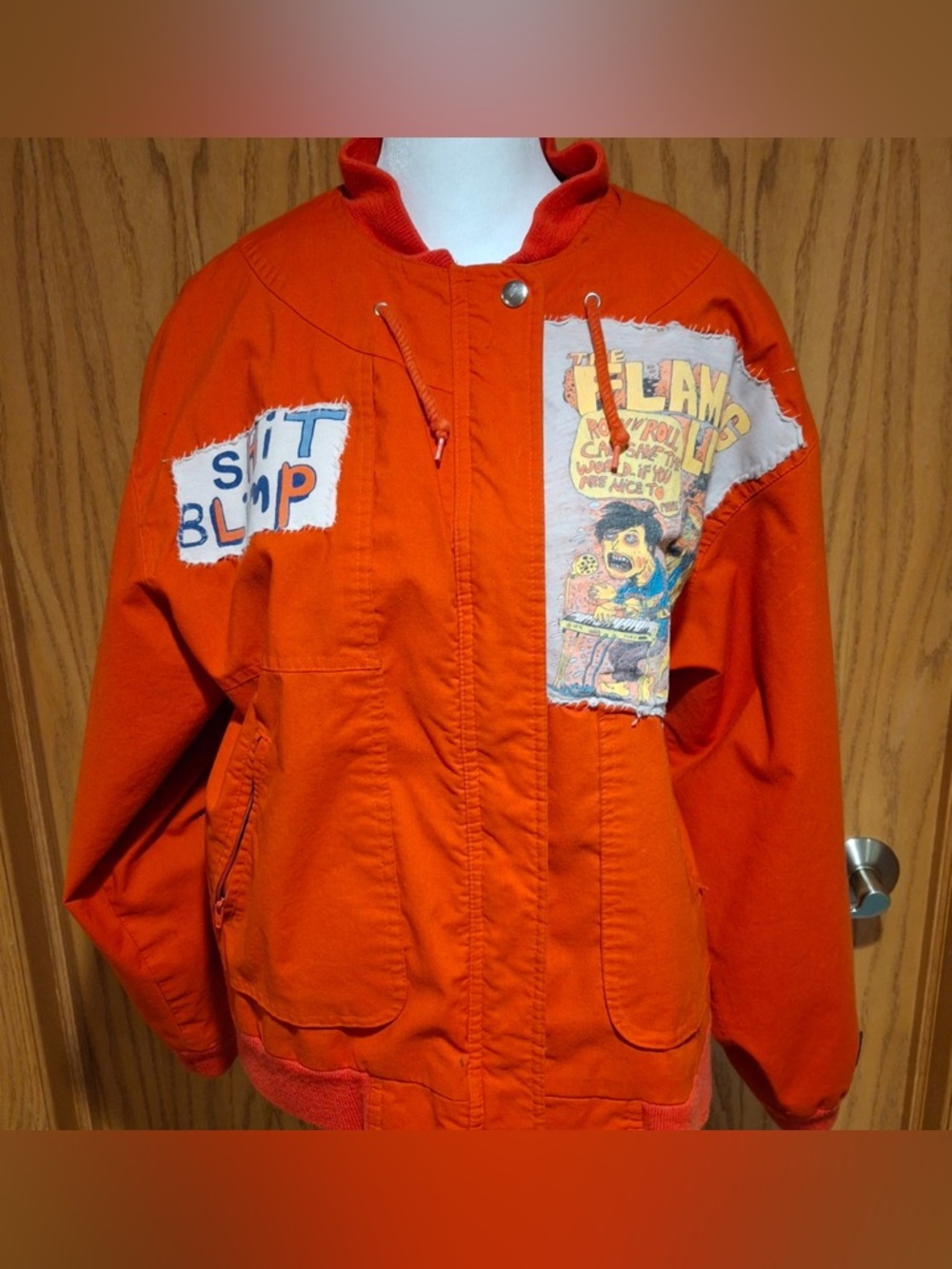 Vintage Flaming Lips Patchwork Bomber